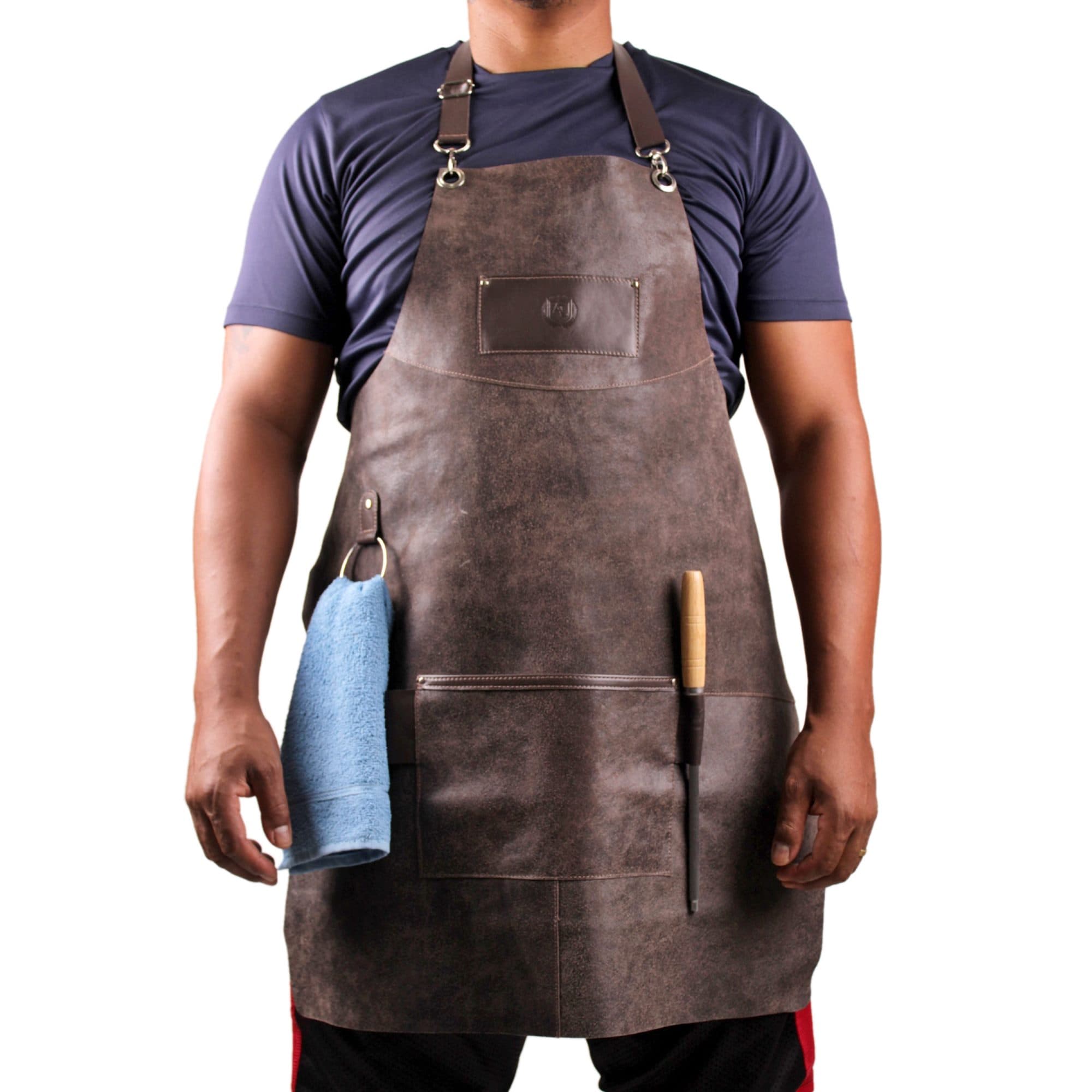 Avental Churrasco Couro Legítimo